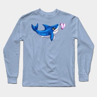 Shark Bites! (Navy) Long Sleeve T-Shirt